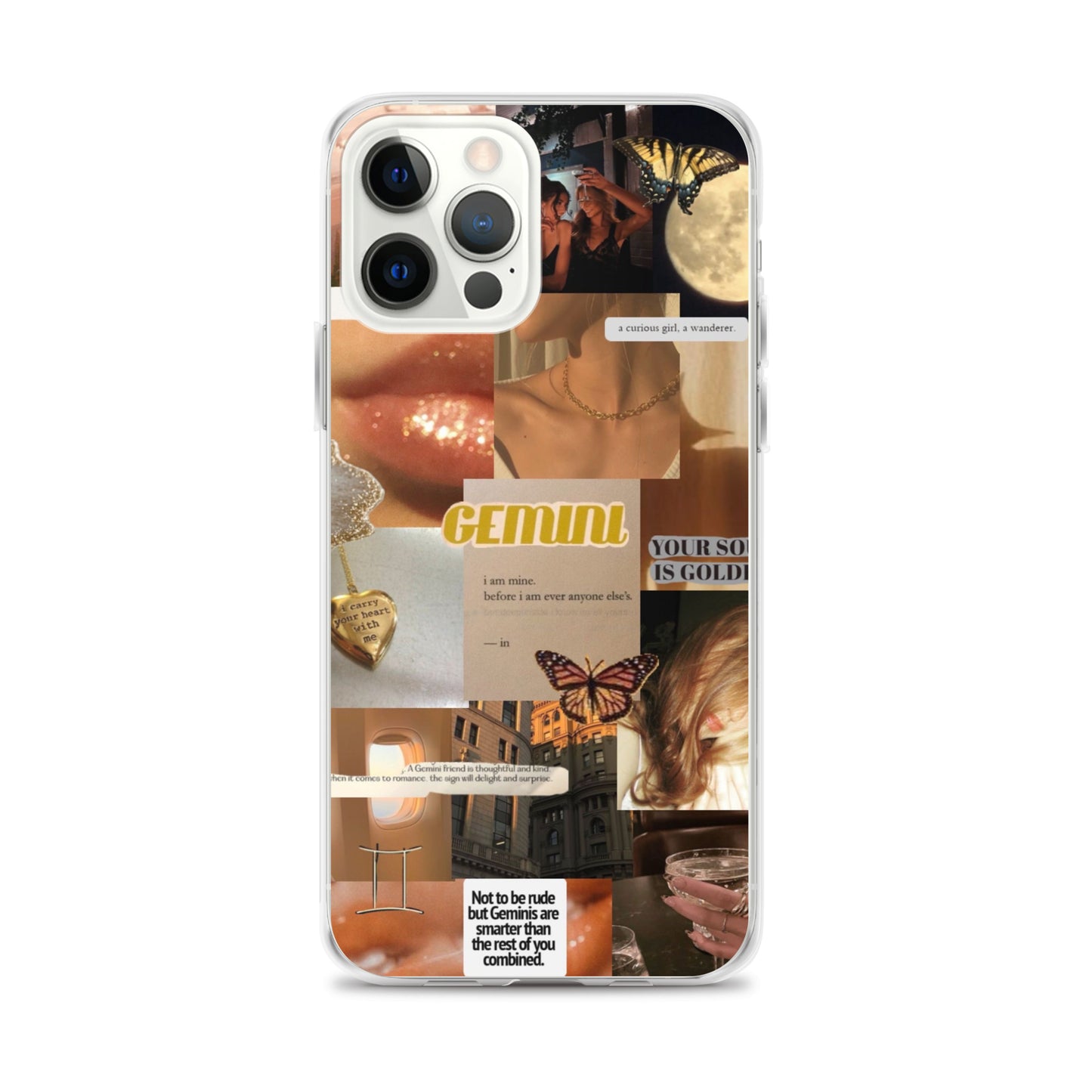 iPhone Case Gemini Golden