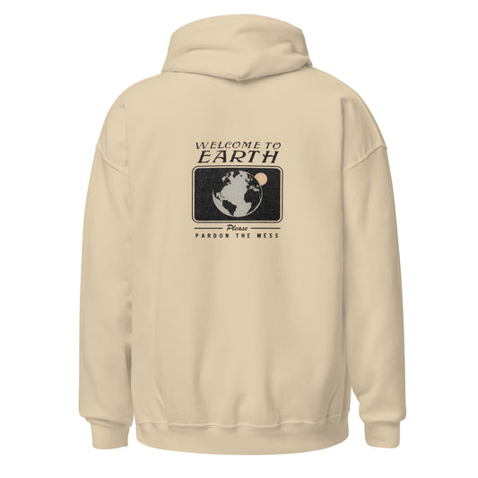 Unisex Hoodie Earth (back printed)