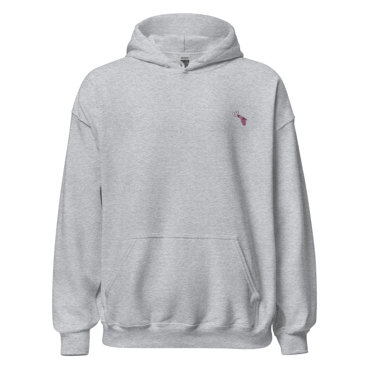 Unisex Hoodie Pink Gun