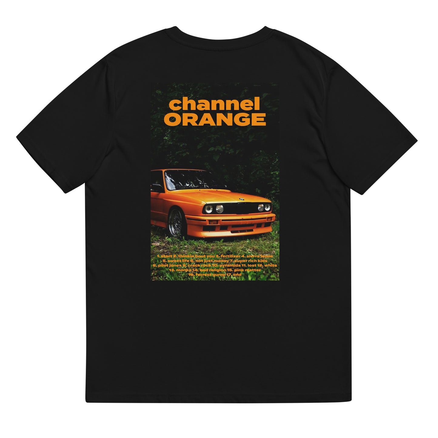 Unisex t-shirt Orange (back printed)