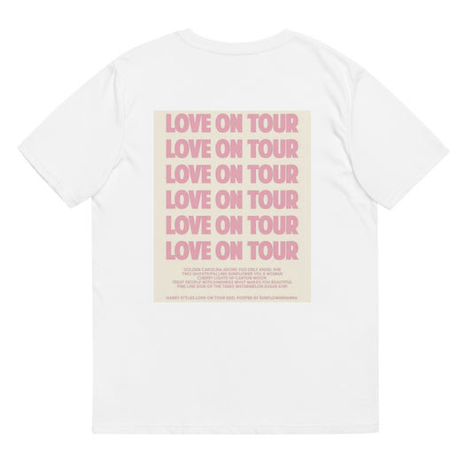 Unisex t-shirt Love On Tour (back printed)